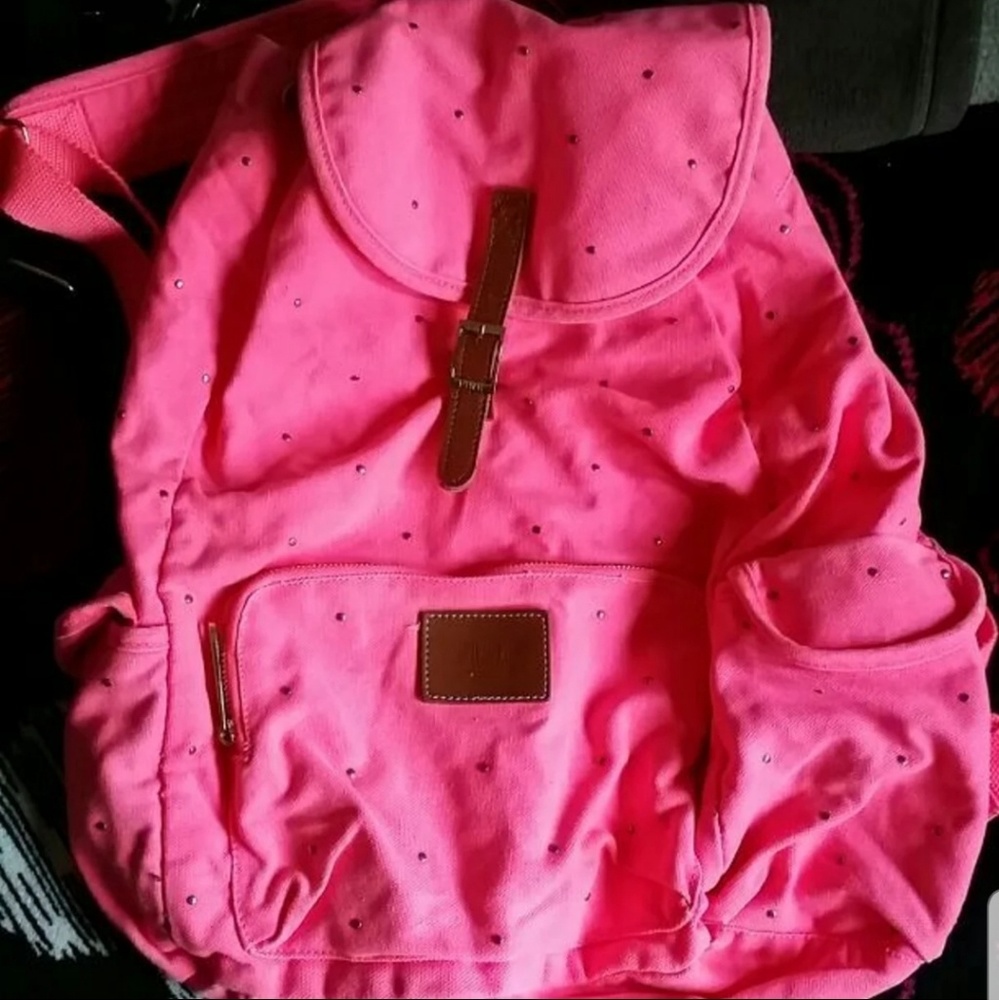 *V.S. RARE PINK STUDDED BACKPACK!!*